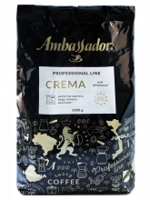 Кофе в зернах Ambassador Crema (Амбассадор Крема)  1 кг, пакет с клапаном